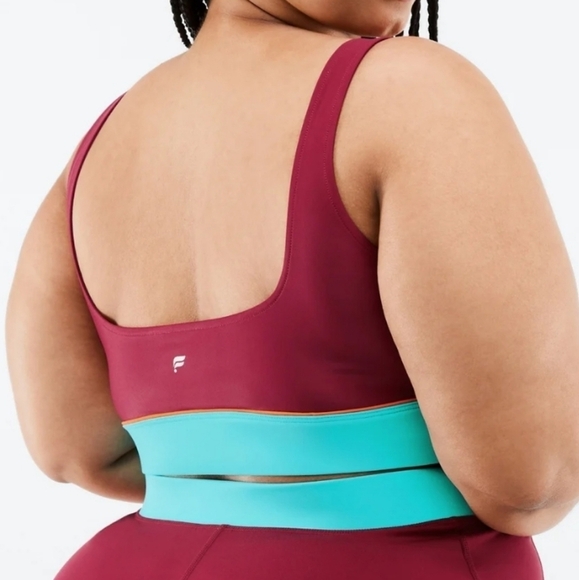 NWT Fabletics Fiona Low-Impact Colorblock Sports Bra Women's Plus Size XXL - Picture 2 of 8